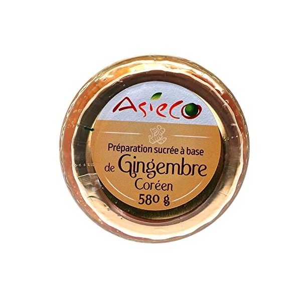 Gelée au Gingembre Coréen Bocal de 580g - Nombreuses Vertus - Produit Savoureux - À Consommer en Infusion - Produit de qualit