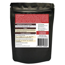 NAKURU | Ginseng Rouge | 60 Comprimés de 540mg | Gamme Power | Fabriqué en France | "La Racine de longue Vie!"