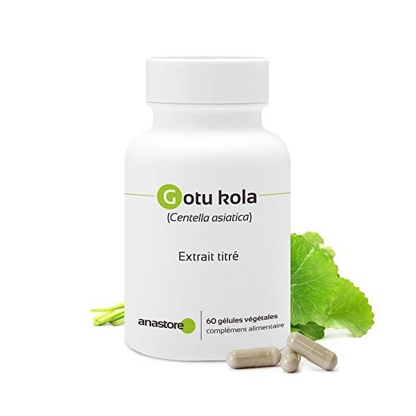 GOTU KOLA CENTELLA ASIATICA * PACK 3+1 GRATUIT * 100 mg / 240 gélules * Titré à 20% en triterpènes, à 8% en asiaticoside et