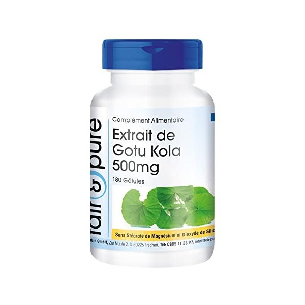 Fair & Pure® - extrait de Gotu Kola - concentré 6 fois - 180 gélules