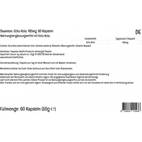 Swanson, Gotu Kola Nombril Indien , 435mg, Hautement Dosé, 60 Capsules, Testé en Laboratoire, Sans Gluten, Sans Soja, Sans O