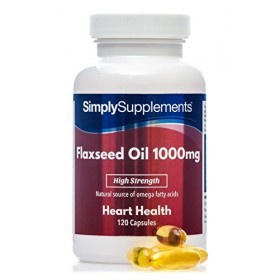 Huile de Lin 1000mg |120 Gélules |Excellente alternative aux huiles de poisson | SimplySupplements
