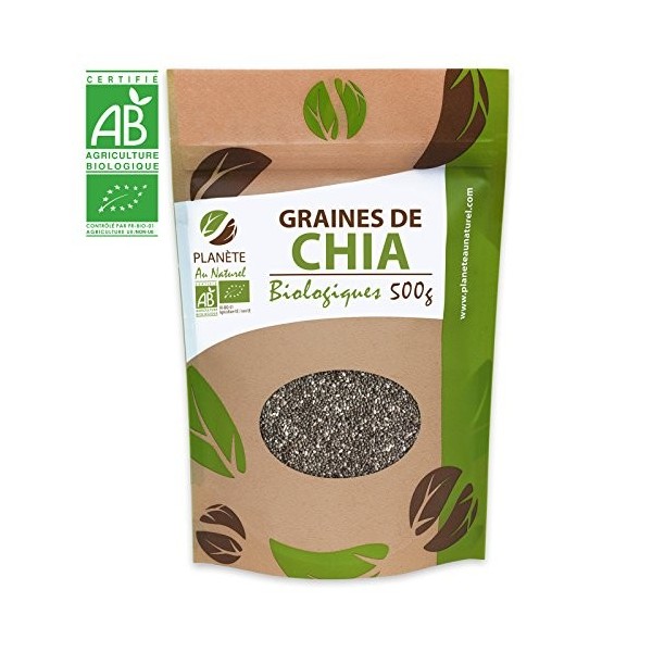 Graines de Chia Bio - 500g Salvia hispanica 