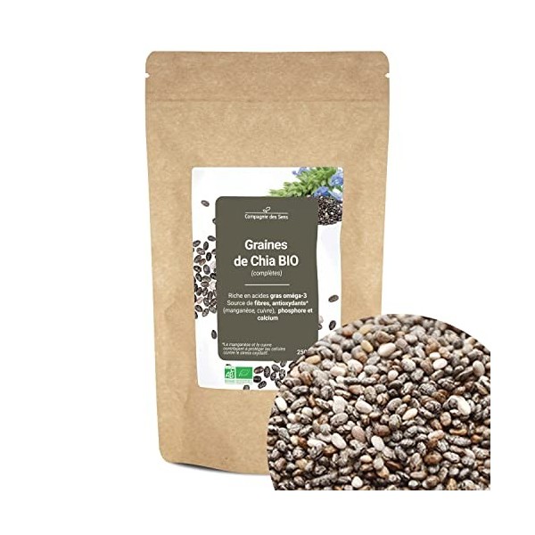 Graines de Chia BIO - riche en oméga-3 - 250g