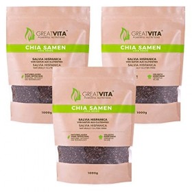 MeaVita Paquet de 5 Graines de Chia 1 kg