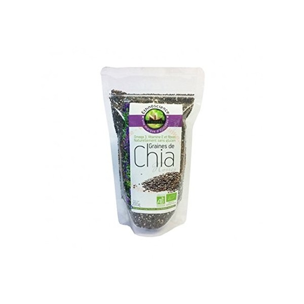 Graines De Chia Noires Bio 200g - Ecoidées