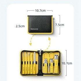 JJZXD Portable Nail Cissers Set Manucure Set Pédicure Kit de pédicure en Acier Inoxydable Tournets de de