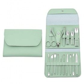 JJZXD Ensemble NailClipper en Acier Inoxydable Professionnel Pédicure File de Ongles Nail Nail Care Tools Toothing Manucure S