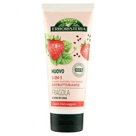 Antica Erboristeria 155591 Balsamo 3 en 1, Fraise et graines de Chia, 200 ml