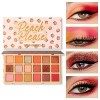 TINTARK palette fard a paupiere maquillage, ombre a paupiere makeup, matte paillete waterproof, Végétarien, sans cruauté et s