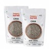 Happy Karma Chia Seeds 150g*2, Raw Chia Seeds for Eating, Diet Food and Healthy Snacks, Rich in Omega 3