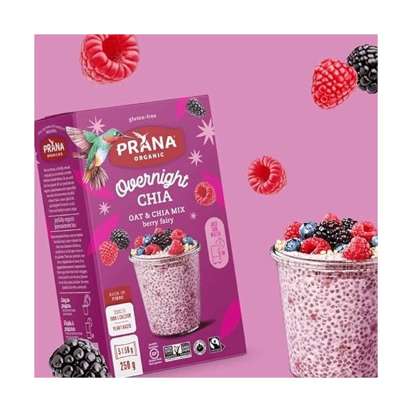 Prana Overnight Chia - Berry Fairy 250g