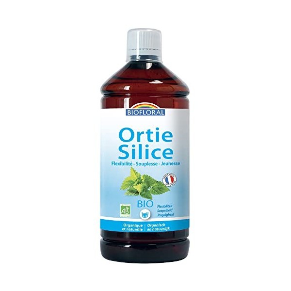 BIOFLORAL - Ortie-Silice - Buvable - Organique Et Naturelle - Articulation Et Vitalité - Soin De La Peau - Certifiée DEMETER 