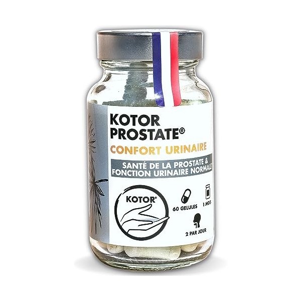 KOTOR PROSTATE | Troubles Urinaires, HBP, Envie Fréquente d’Uriner | Complexe Naturel & Français | Ortie Piquante + Palmier N