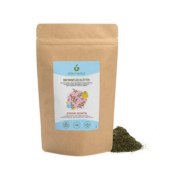 IDDA Herbal Thé dortie 125g , feuilles dortie, 100% naturel et pur, tisane, coupée, ortie naturelle