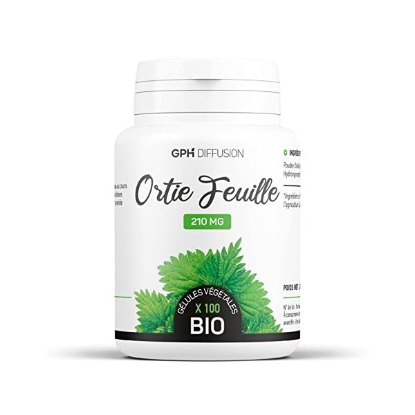 Ortie feuille piquante biologique 210 mg - 100 gélules végétales