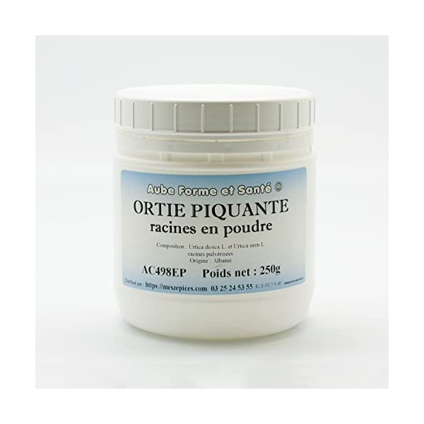 Ortie racines en poudre en pot PEHD inviolable de 250 grammes