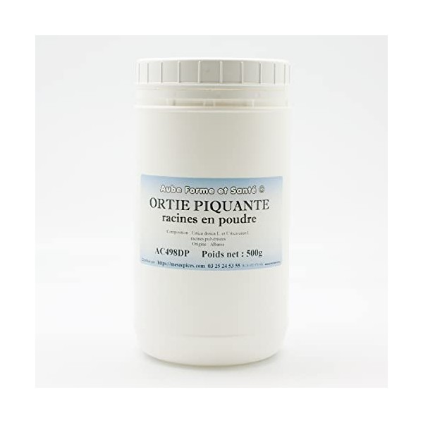 Ortie racines en poudre en pot PEHD inviolable de 500 grammes