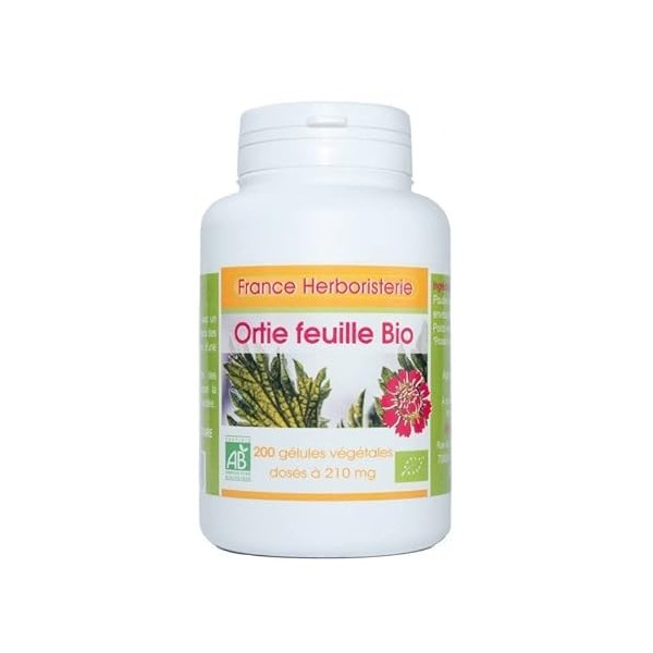 GELULES ORTIE BIO piquante feuille 200 gélules dosées à 210 mg