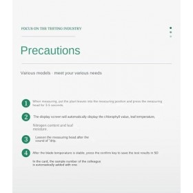Détecteur de chlorophylle Instrument de mesure de chlorophylle portable dans la feuille de plante Instrument de mesure de chl