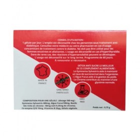 Détox Anti sucre | Désintoxification au sucre | Réduire ses envies de sucre | Gymnema Sylvestris | Chrome | Algue Fucus