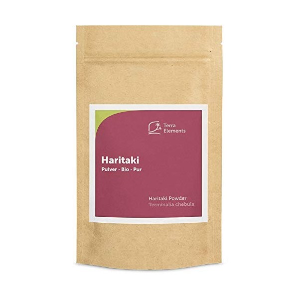 Terra Elements Haritaki bio en poudre 100 g I 100% pure I vegan I qualité crue