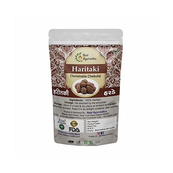 Neel Ayurvedics Harde Powder Terminalia chebula | Poudre Haritaki - 250 g
