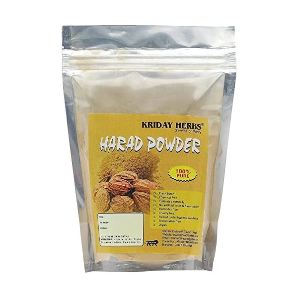 PUB Poudre de Harad pure et 100 % naturelle, poudre de Kadukkai/Haritaki/Terminalia Chebula 1 kg 