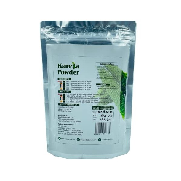 SVATV Karela Powder Bitter Melon | Good For Skin | Anti-oxidants | No Preservatives | Gluten Free - 227g, 0.5 lbs, 8 ounce