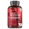 Levure de Riz Rouge 250mg, 180 Gélules Vegan & Sans Citrinine 6 Mois - Avec 2.9mg de Monacoline K - Enrichie en CoQ10 & Vit
