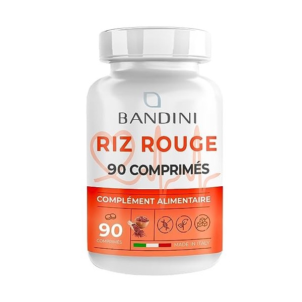 Bandini® RIZ ROUGE - Supplément de riz rouge fermenté - Cholestérol Le riz rouge fermenté contribue au maintien dun taux de 