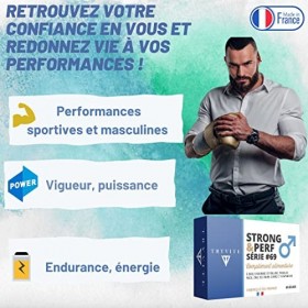 Formule Testosterone Homme | Performances Masculine | 60 Gélules Pour Circulation Sanguine | Vigueur Endurance | Tribulus, Ma