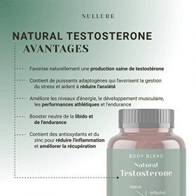 Testostérone Homme Naturel | Vegan | Testé en laboratoire allemande | Booster Musculation · Désir · Libido · Endurance | Ashw