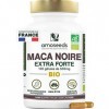 Maca Noire BIO du Pérou | Extra Fort 10 000mg par jour | 120 gélules vegan | Régulateur Hormonal, Anti-stress, Énergie | Qual