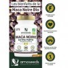 Maca Noire BIO du Pérou | Extra Fort 10 000mg par jour | 120 gélules vegan | Régulateur Hormonal, Anti-stress, Énergie | Qual