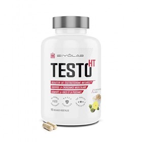 TESTO HT | Maca + Tribulus + L-Arginine + Zinc | Dosage Élevé pour Efficacité Maximale | Stimulant Testostérone Naturel | Pui