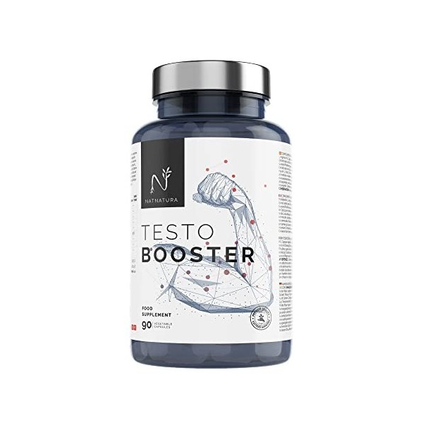 Testostérone. Haute concentration, performances accrues et résistance sportive.90 gélules végétales naturelles booster de tes