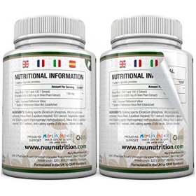 Maca Root 4000mg - 180 Gélules Végétariennes et Végétaliennes - 6 mois dapprovisionnement - Racine de Maca Péruvienne de hau