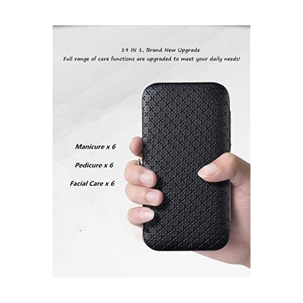 Queta Ensemble de Coupe-ongles en Acier inoxydable, Kit de Manucure et Pédicure Professionnel, Ciseaux à Ongles Set de Soins 