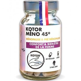 KOTOR MENO45 | Bouffées de Chaleur, Sueurs Nocturnes, Libido, Irritabilité, Fatigue | Pré & Ménopause | Houblon + Maca + Grai
