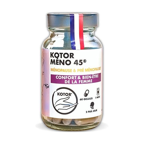 KOTOR MENO45 | Bouffées de Chaleur, Sueurs Nocturnes, Libido, Irritabilité, Fatigue | Pré & Ménopause | Houblon + Maca + Grai
