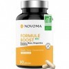 NOVOMA Formule Boost Bio, Complément Alimentaire pour Booster lÉnergie, Avec Guarana, Acérola, Maca & Gingembre, Riche en Ca