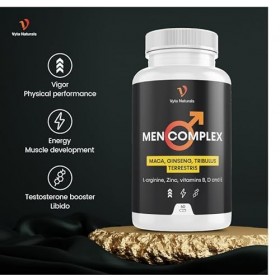 Testosterone Homme - Performances Masculine - Avec Maca, Tribulus Terrestris, Ginseng, L arginine, Zinc, Vitamines B, D et E