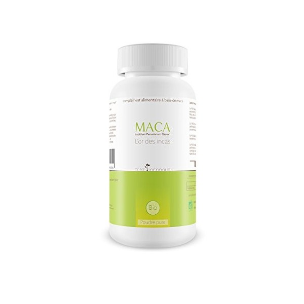 Maca bio du Pérou - Terre Inconnue® - pot de 210g - pure Lepidium Peruvianum Chacon