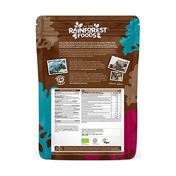 Rainforest Foods Poudre de maca crue bio 400g