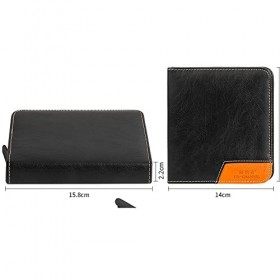 XLXZT 19in1 Ensemble de manucure noir Ensembles de pinces à pédicure Coupe-ongles Ciseaux à ongles en acier inoxydable Incarn