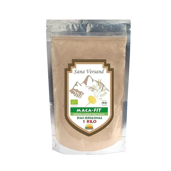 Maca Poudre 1 kg Biologique Aliment superbe de qualité prime