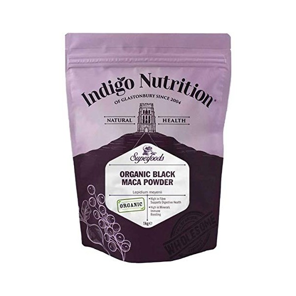 Indigo Herbs Maca Noire biologique en poudre 1kg