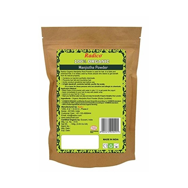 Radico - Soin capillaire aux herbes Manjistha - 100 g