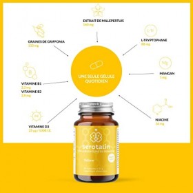 Serotalin® YELLOW - Comprimés de relaxation hautement dosés | 60 gélules végétaliennes avec de lextrait de millepertuis véri